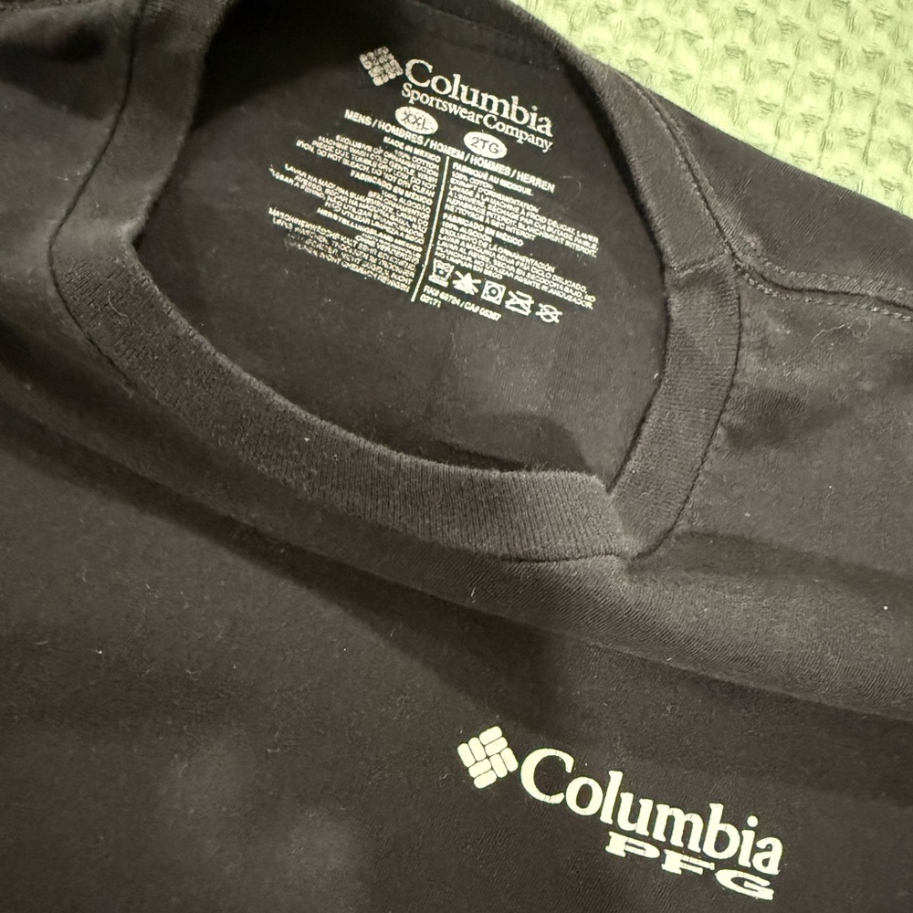 2 Columbia PFG Flag Tshirts